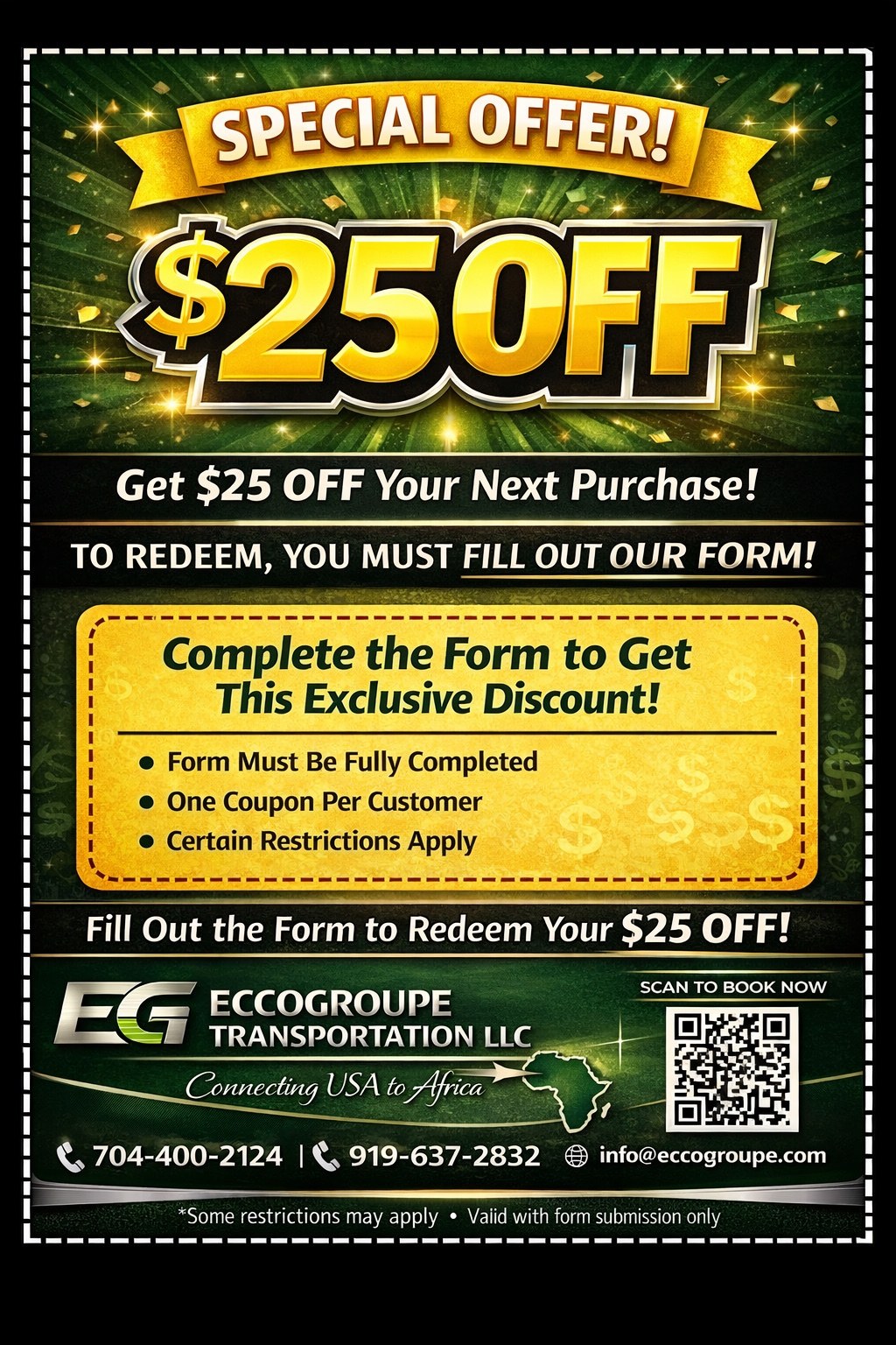 ECCOGROUPE $25 off special offer